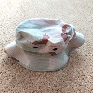 Foldable desert camouflage fishing hat adult one size.